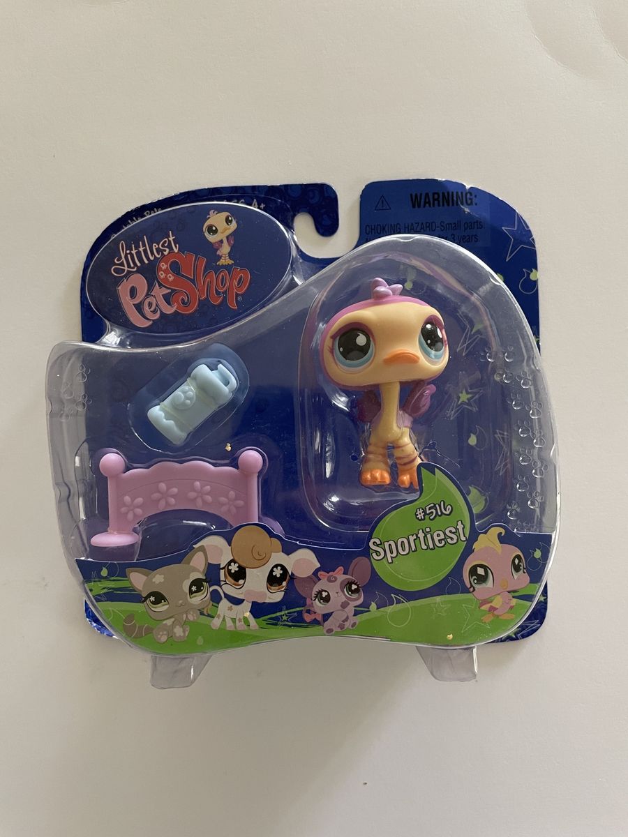 2007 Littlest Pet Shop Sportiest #516 Portable Pets, NIB