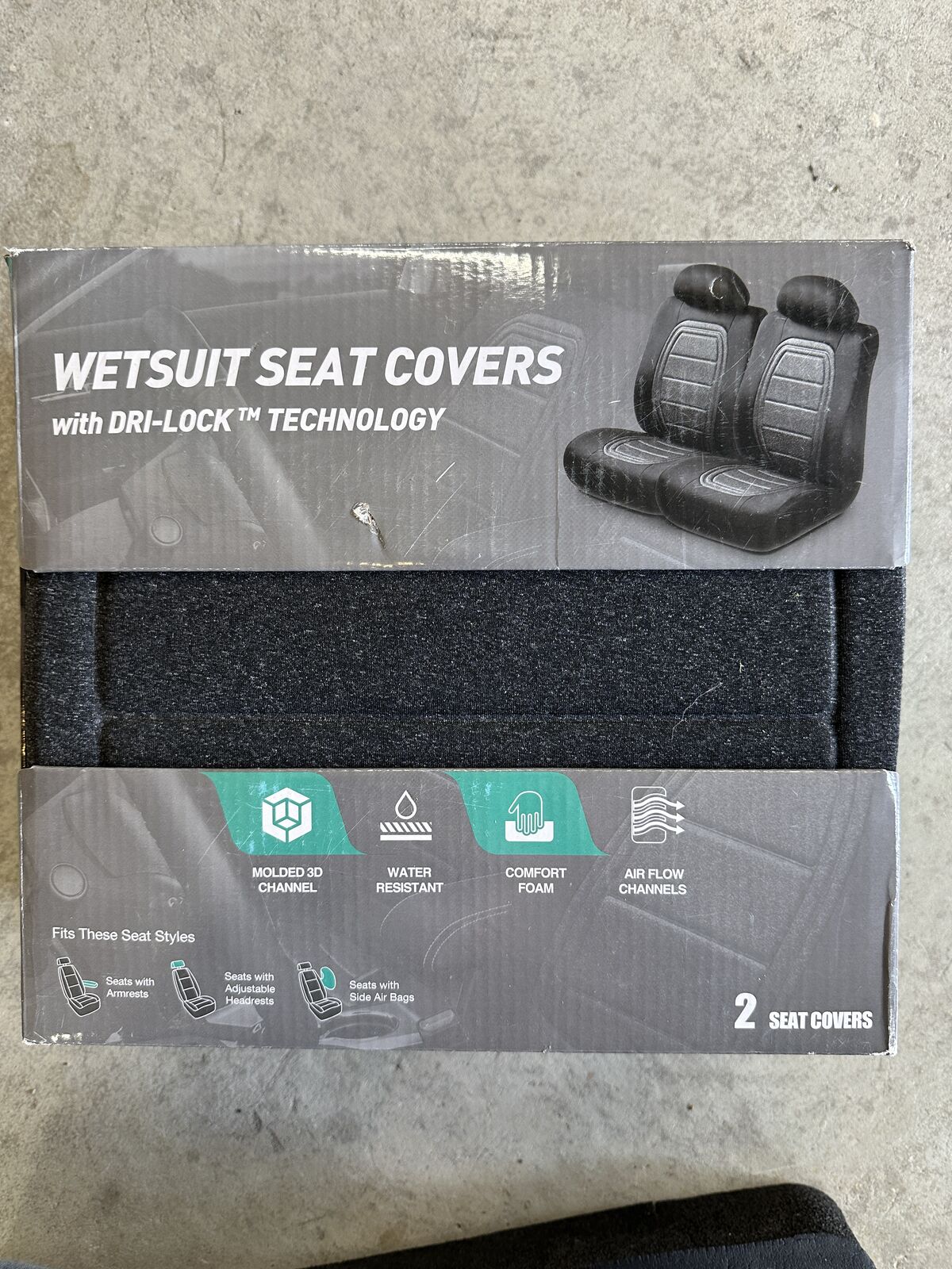 Wetsuit Seat Covers W/Dri-Lock Technology - 2 PK