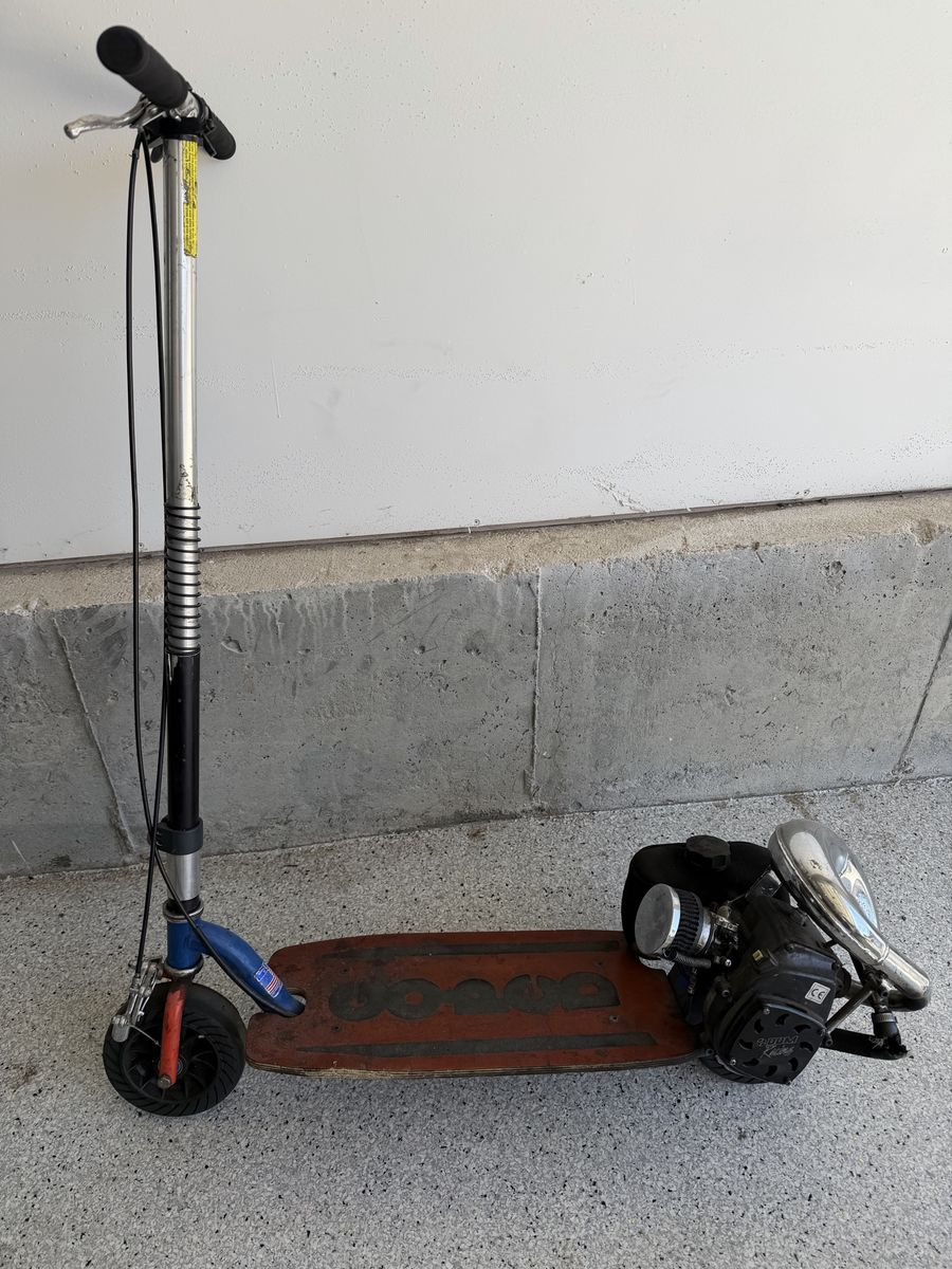 Goped with upgraded RC motor, Chrome Pipe - Go Ped