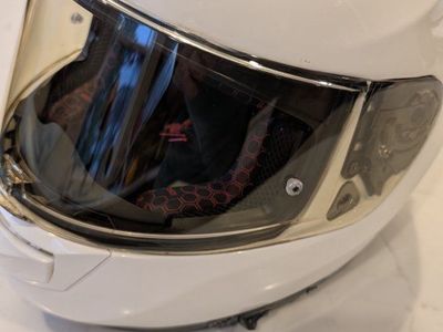 Sedici Strada II Helmet White - Gpod Condition Motorcycle Helmet, Size L.