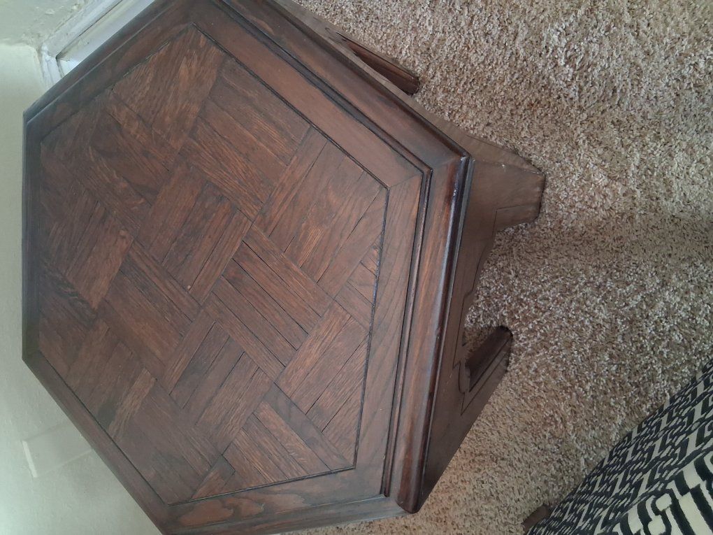 Inlaid coffee side table