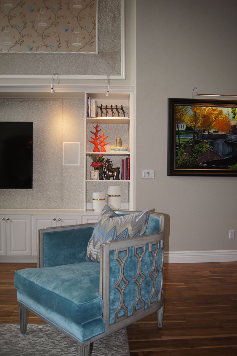 Chair blue velvet Pair