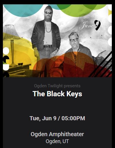 The Black Keys (Ogden Ampitheater)
