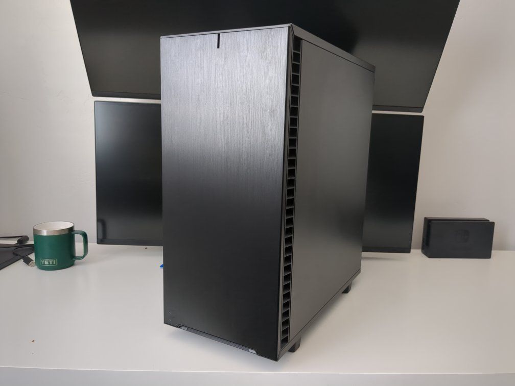 Fractal Design Define 7 Compact ATX Mid-Tower PC Case Black with Fan Pre-installed