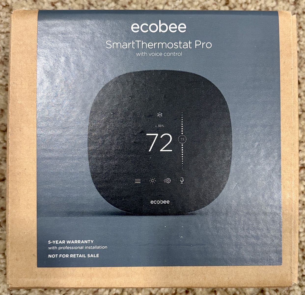 Ecobee SmartThermostat Pro with voice control