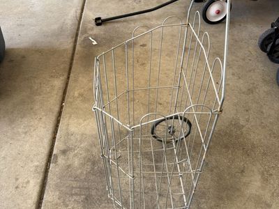 Antique fold up shopping cart