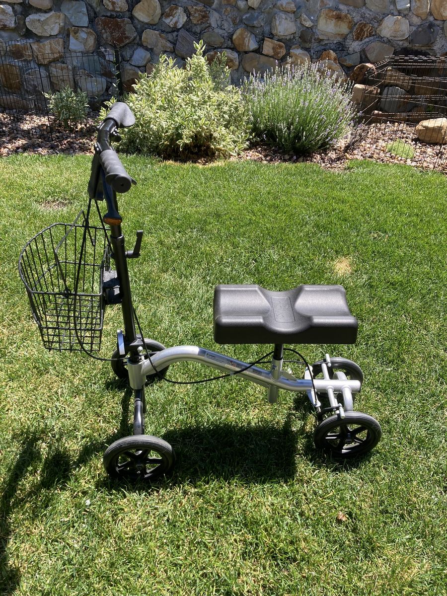 NOVA Medical Products Knee Walker Scooter w/ Basket - All-Terrain, Adjustable