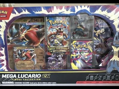Pokemon TCG Mega Lucario ex Figure Collection Box Set