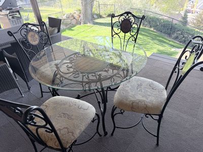 Dining room table and chairs
