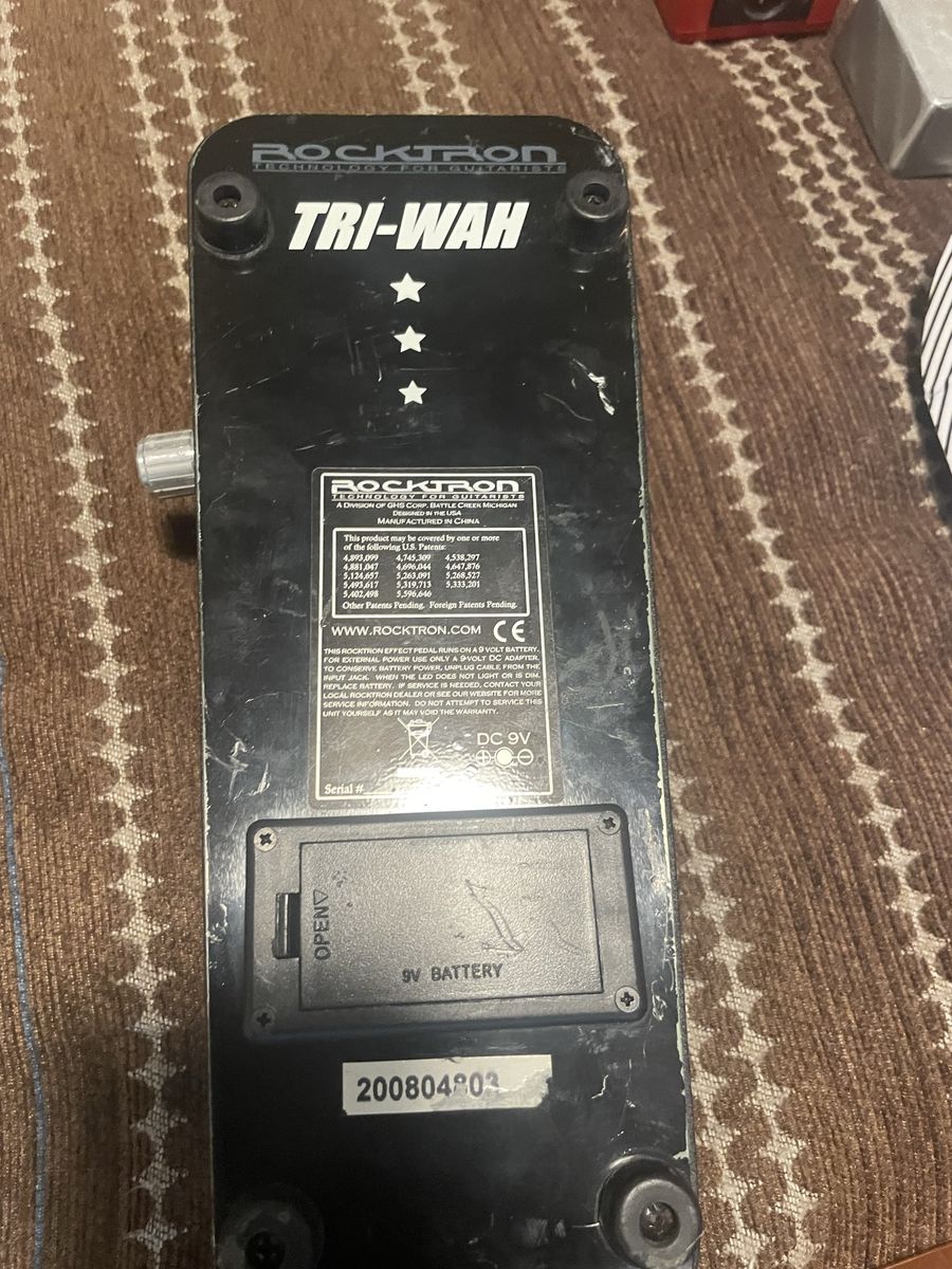 Rocktron Tri-Wah Guitar Effects Pedal - Classic, Bass, Normal Modes