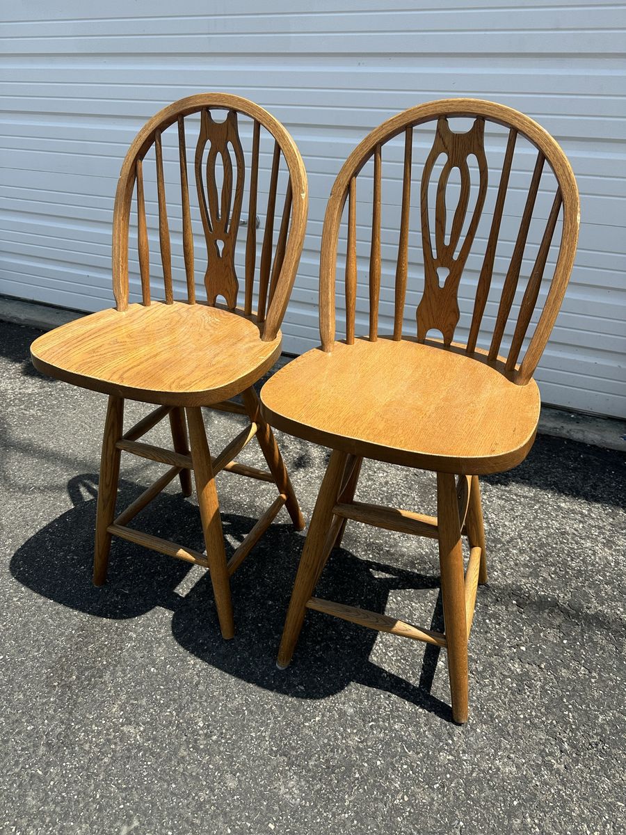 Pair Of Swivel Barstools
