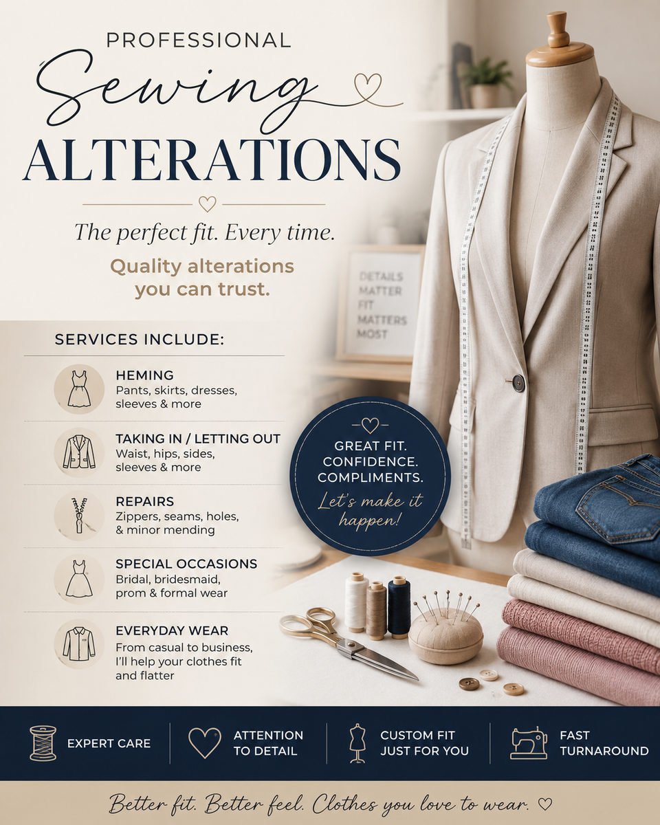 Expert Sewing Alterations – Perfect Fit Every Time
