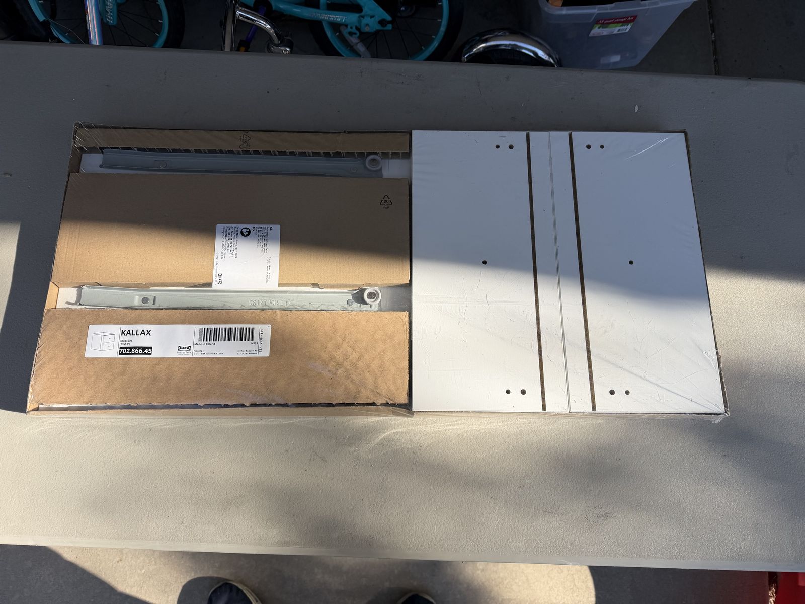 IKEA KALLAX Insert with 2 Drawers — New, sealed