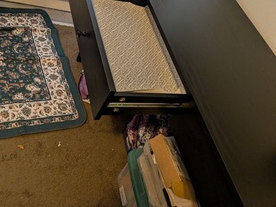 black desk
