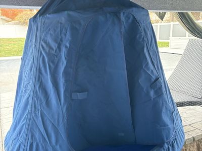 Blue Hanging Tent Swing Pod for Kids - Outdoor Indoor Relaxation Seat
