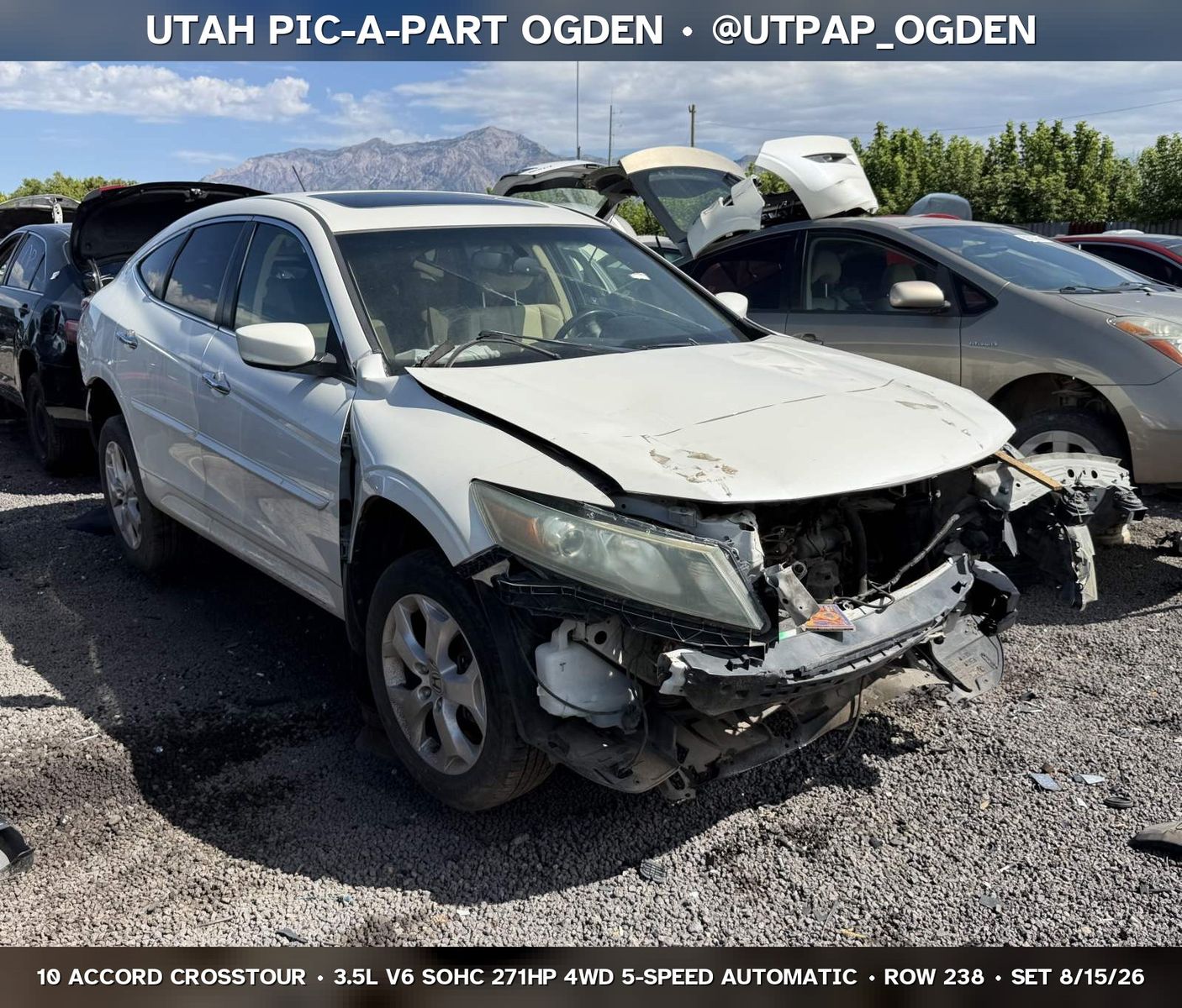 Just In! 2010 Honda Accord Crosstour Parts - UTPAP Ogden
