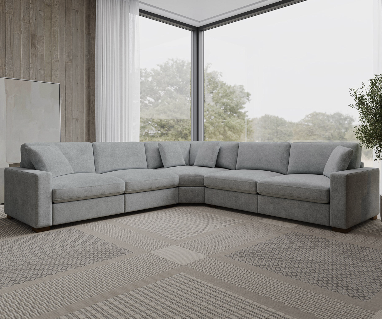 BACK TO SCHOOL LIVING ROOM SPECIAL – HENREDON SELENE 3-PIECE SECTIONAL WITH FOOT RECLINER