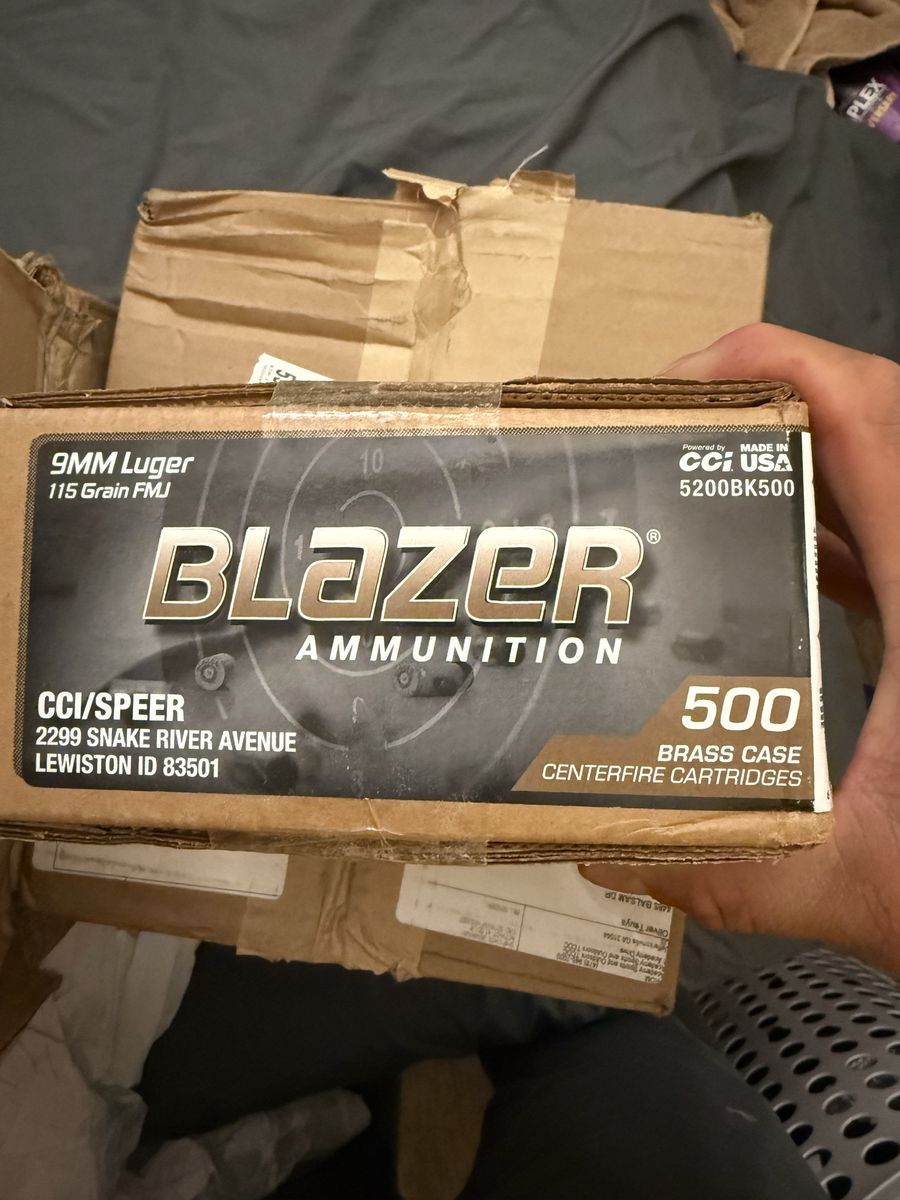 Blazer 9mm 115gr 500rd box