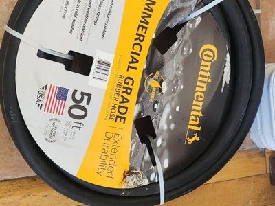Continental Commercial Grade Premium Rubber Hose 50 ft length, 5/8 in diameter