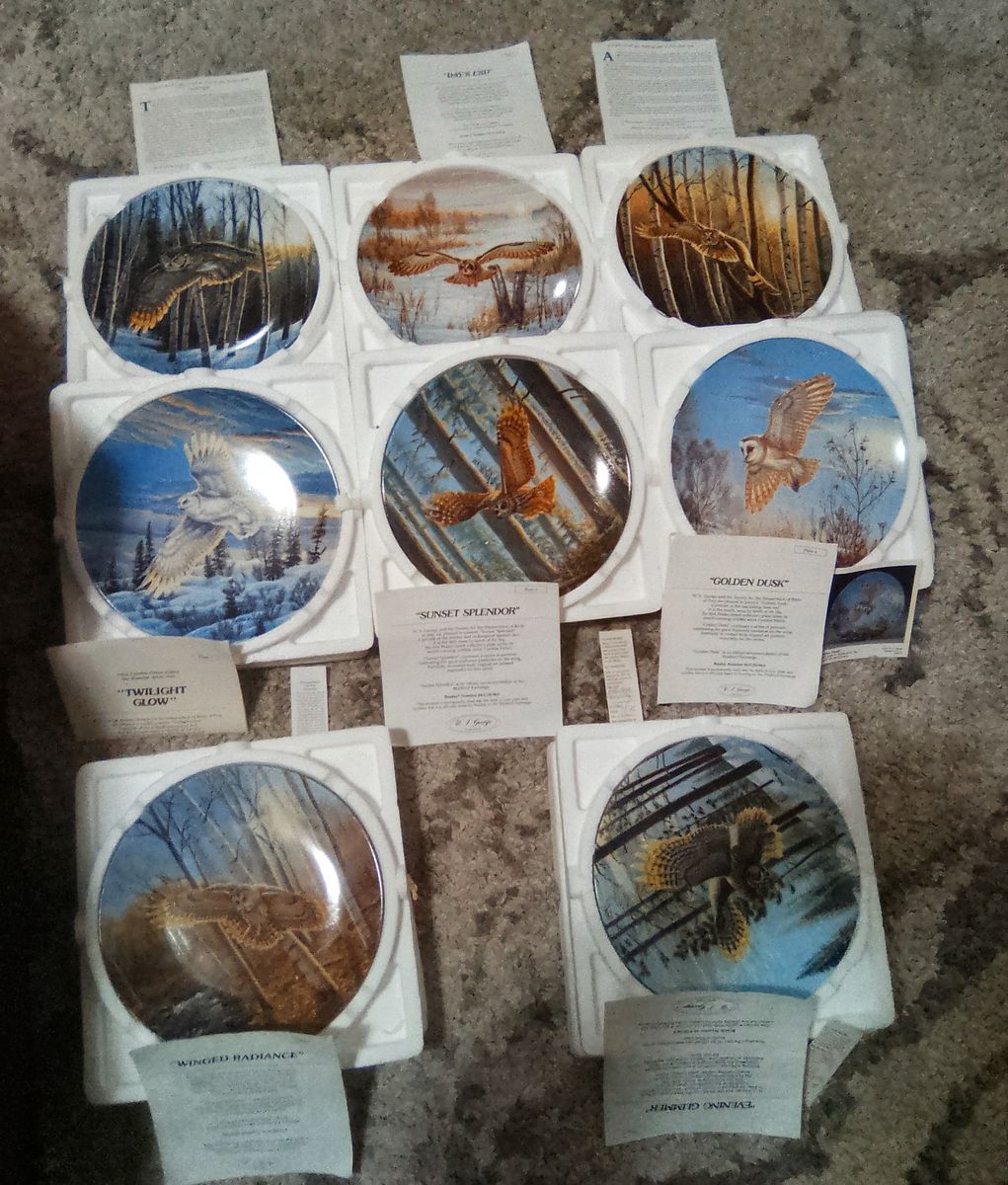 Decorative Owl Plates