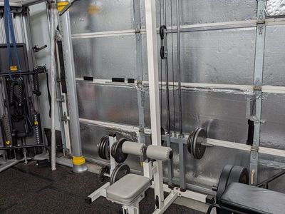 Lat pulldown low row machine with 225lbs