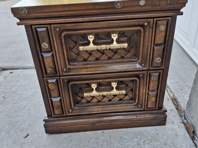 all wood night stand/frank