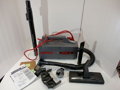 Oreck Commercial XL Pro 5 Canister Vacuum Cleaner + 2 Bags Like New