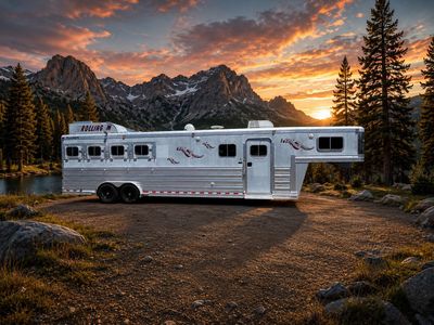 2008 Platinum 4 Horse Living Quarters #4329