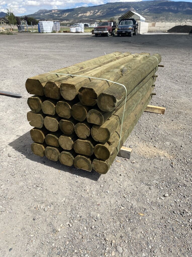 Flat Sided Treated Post