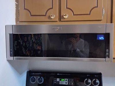 Whirlpool Low Profile Stainless Steel Over-The-Range Microwave