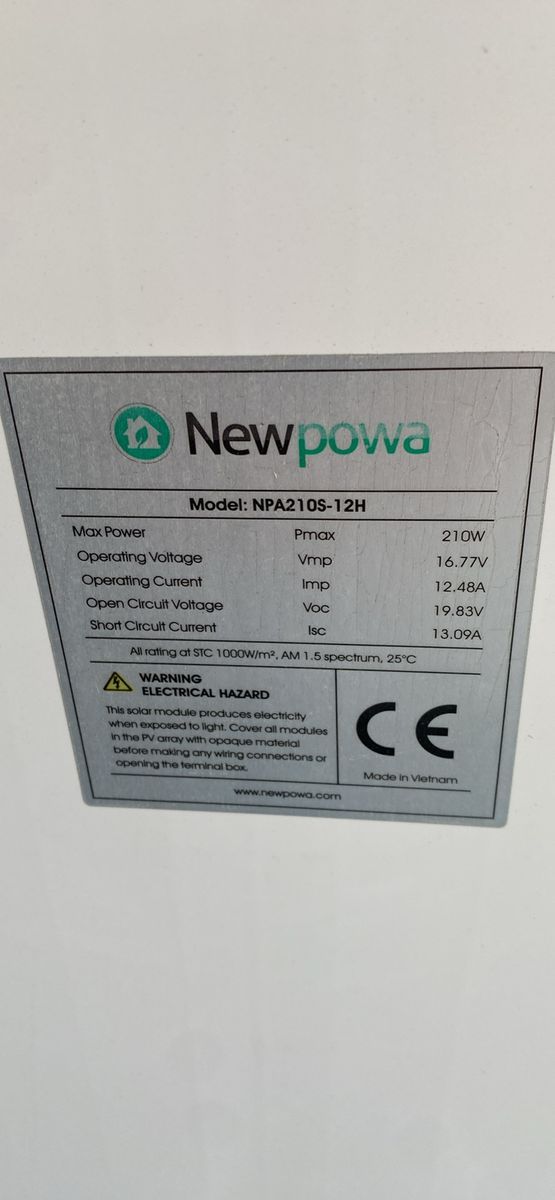 Solar Panels Bundle - Newpowa 210W & Renogy 100W Monocrystalline
