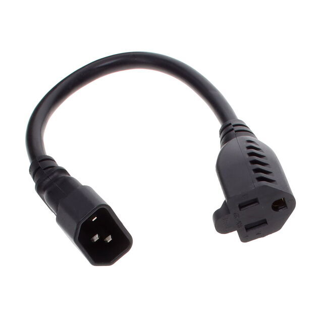 3 Prong Power Cable 6inches (Male to female)
