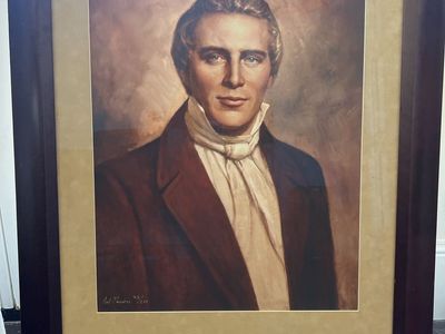 Del Parson Signed Framed Print 'American Prophet' Joseph Smith Portrait Numbered 32/200