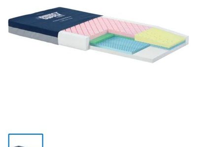 Direct Supply Panacea Support Foam Mattress, Heel Slope, 6"H x 35"W x 80"L, Fluid Resistant, FDA Listed