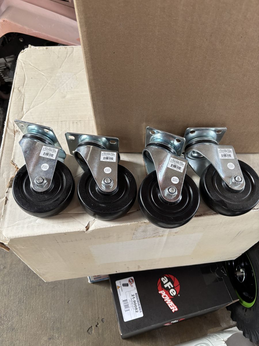 4 inch swivel caster wheels 225 pounds rating