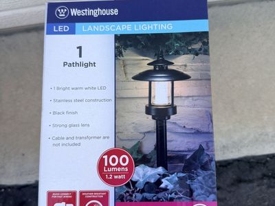 Westinghouse LED Landscape Lighting 1 Pathlight - Black Stainless Steel