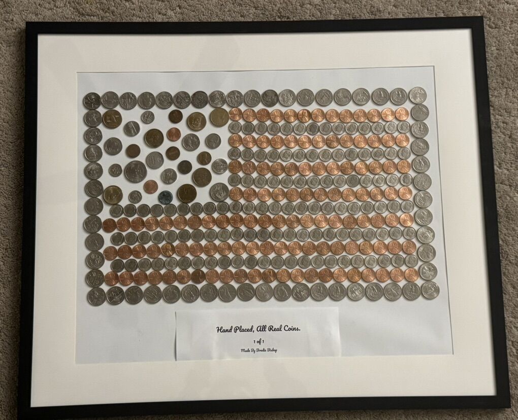 US Coin Flag (Made With Real Coins)