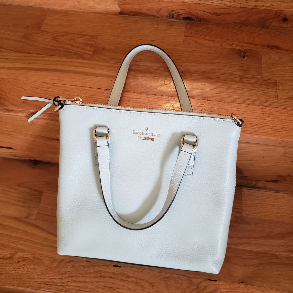 Kate Spade On Purpose Large Swingpack Crossbody light blue purse