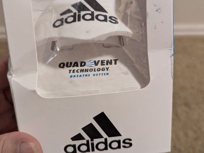 Adidas Quad Vent Lip Protector Mouth Guard White One Size OSFA with Tether