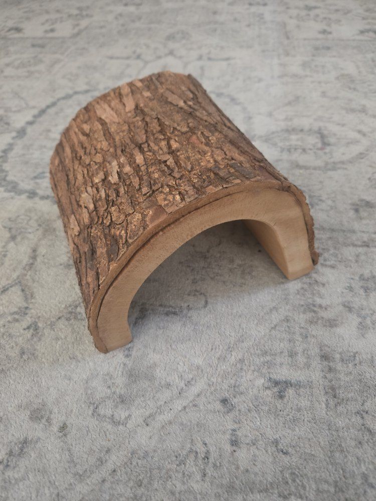 Natural Wood half log medium