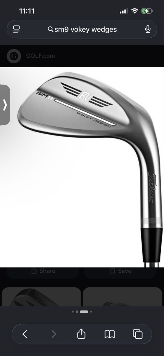 Titleist SM9 Vokey 52 and 58 deg