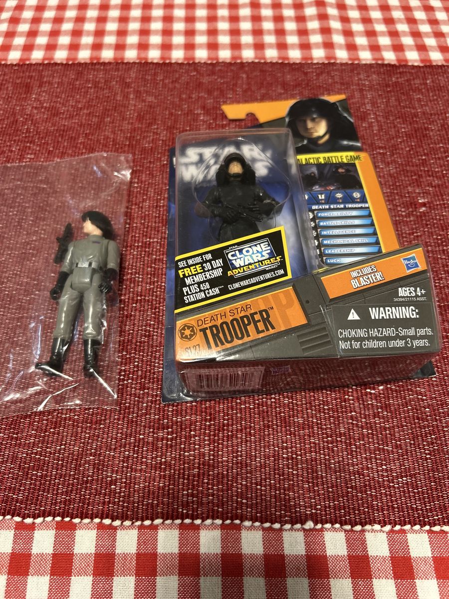 Star Wars Saga Legends Death Star Trooper Action Figure SL27 Galactic Battle Game Brand New & (1) Death Star Figurine Opened