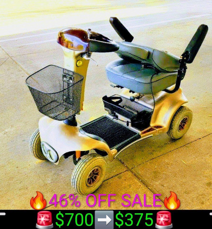 REDUCED TO $375 
 INVACARE MOBILITY SCOOTER
 MINT CONDITION
 STRONG GEL BATTERIES
 VIDEO AVAILABLE
️ SERIOUS BUYERS