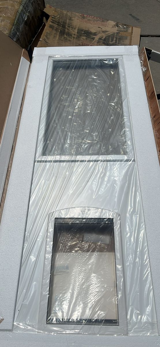 New Front/Back Exterior Door with Built-In Pet Door