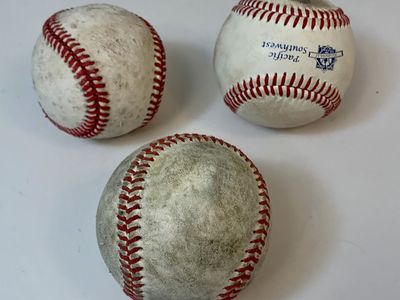 Baseballs Three Count Leather Jacket Stitched