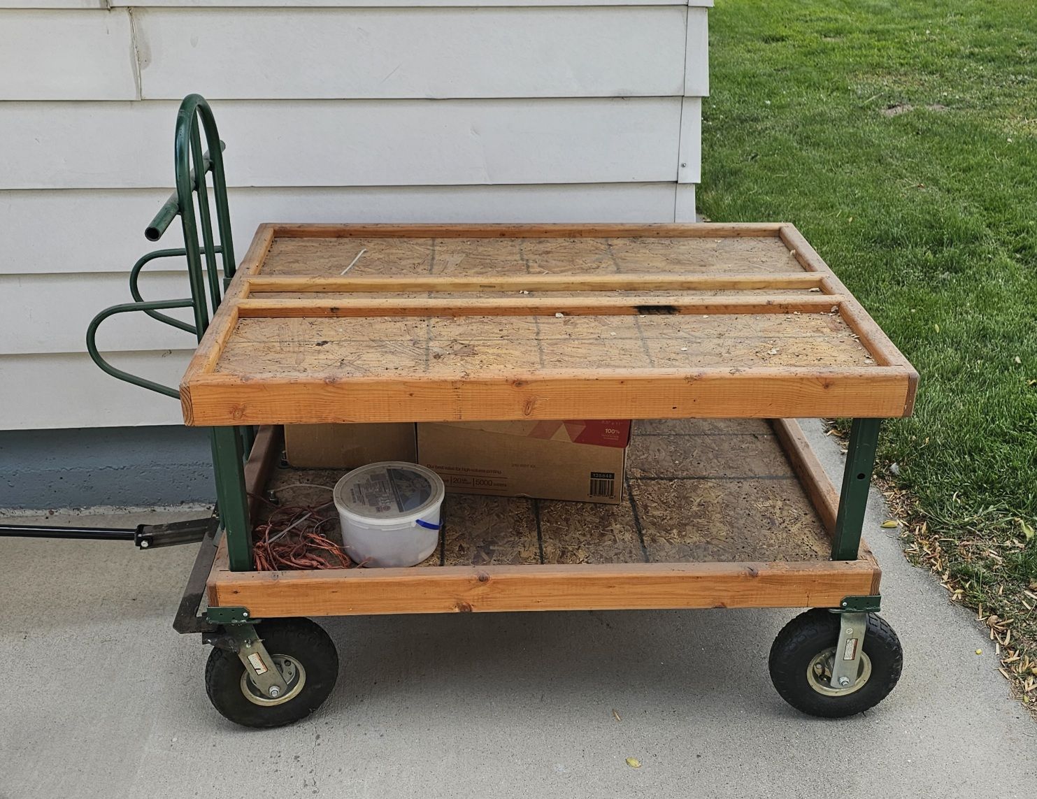 Rolling Wood Cart