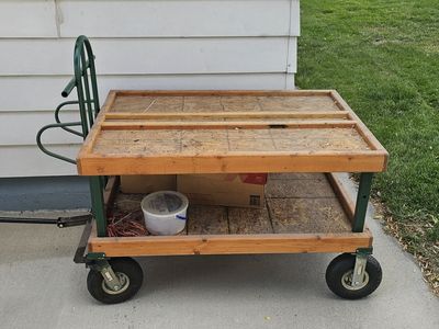 Rolling Wood Cart