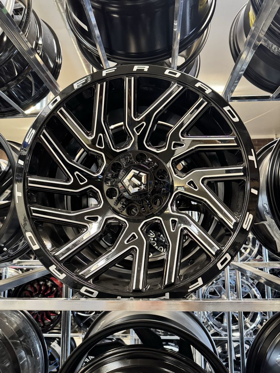 Brand new set of 4 wheels TIS Off-Road GlossBlack Milled 20x10.