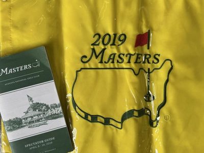 2019 Masters Tournament Official Pin Flag & Spectator Guide - Sealed, Augusta National Golf Club