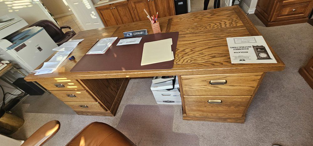Solid Wood Office Desk
